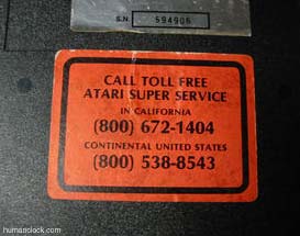 Atari phone Numbers